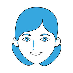 Beautiful woman cartoon icon vector illustration graphic design