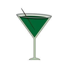 Cocktail glass cup icon vector illustration graphic design