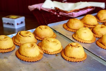 Just baked shortbread. Ginger biscuits.