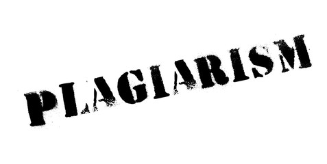 Plagiarism rubber stamp. Grunge design with dust scratches. Effects can be easily removed for a clean, crisp look. Color is easily changed.