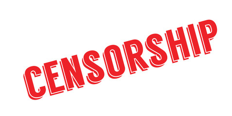 Censorship rubber stamp. Grunge design with dust scratches. Effects can be easily removed for a clean, crisp look. Color is easily changed.