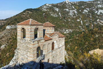 Fototapeta na wymiar Ruins of Asen's Fortress and Church of the Holy Mother of God, Asenovgrad, Plovdiv Region, Bulgaria