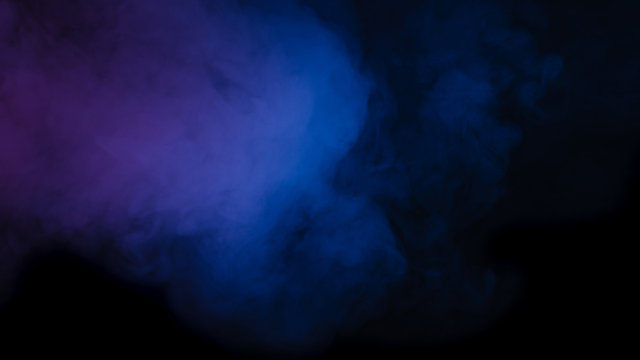 Abstract blue purple smoke