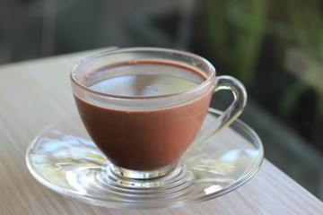  take a break with hot chocolate   in coffee shop