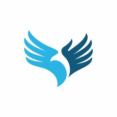 Wings vector logo icon illustration
