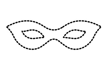 carnival mask celebration icon vector illustration design