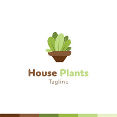 Green Logo, Ecology logo, leaves and nature logo, vector logo template.