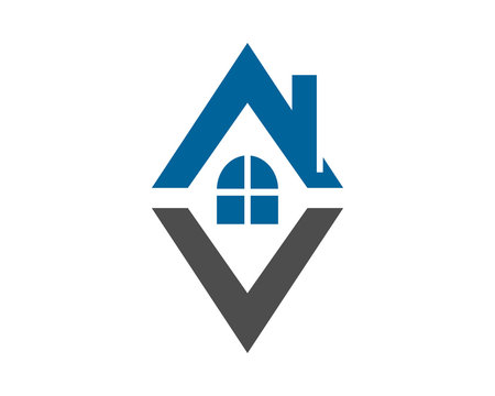 diamond house housing home residence residential real estate image vector icon
