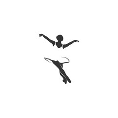 Fototapeta na wymiar Ballerina vector illustration