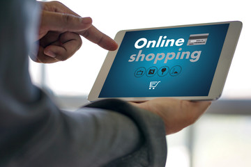 Online Shopping Add to Cart Order Store buy Sale Online shopping concept