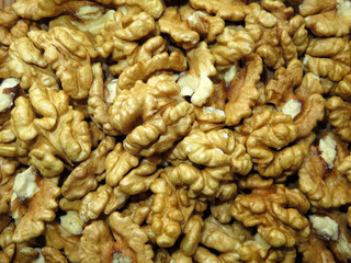 Walnuts background texture