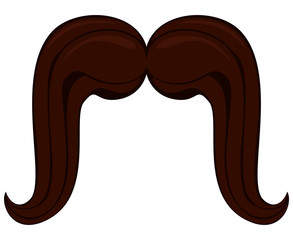 Cartoon icon poster man father dad day mustache moustache.