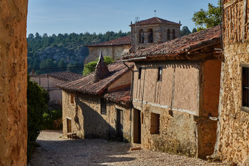 Fototapeta na wymiar Calatañazor Medieval village in Soria province, Spain