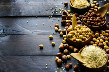 Different types of nuts