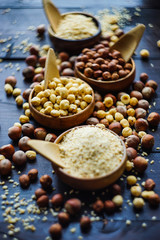 Different types of nuts