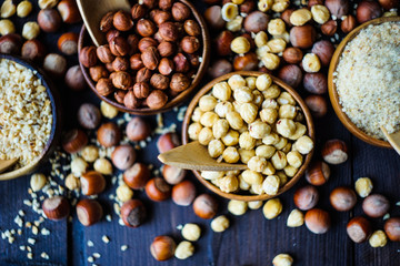 Different types of nuts