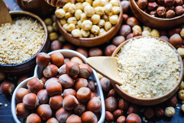 Different types of nuts