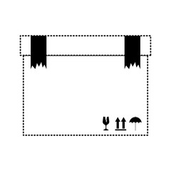 carton box delivery service vector illustration design