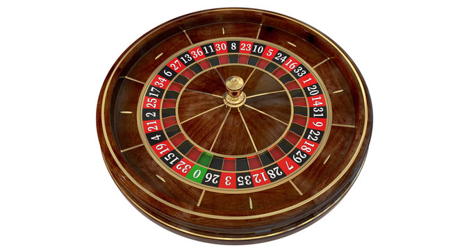 Casino roulette wheel 3D