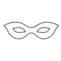 carnival mask celebration icon vector illustration design