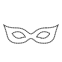 carnival mask celebration icon vector illustration design