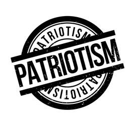 Patriotism rubber stamp. Grunge design with dust scratches. Effects can be easily removed for a clean, crisp look. Color is easily changed.