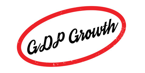 GDP Growth rubber stamp. Grunge design with dust scratches. Effects can be easily removed for a clean, crisp look. Color is easily changed.