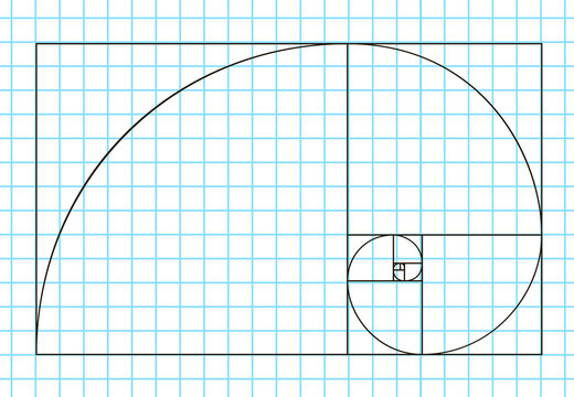 Golden ratio template vector, Divine Proportions, Golden Proportion. Universal meanings