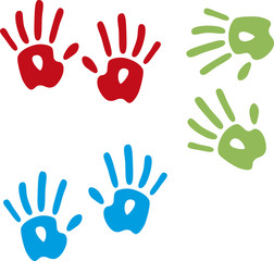 handprints, hands