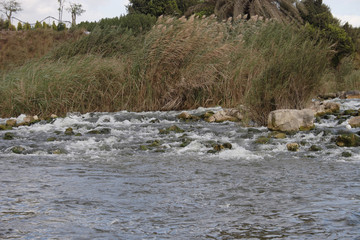 Rocks on the Nile river