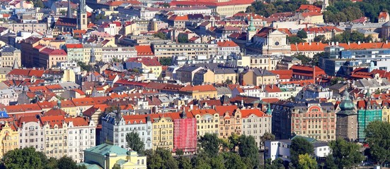Panoramic View of Prague the capital
