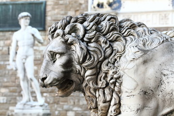 Leone di Flaminio Vacca - Loggia di piazza Della Signoria