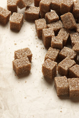 Natural brown sugar cubes