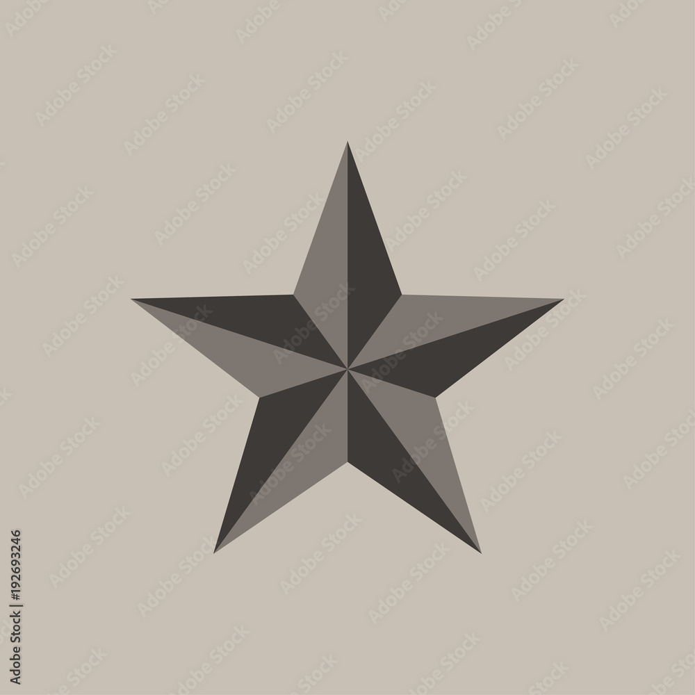 Wall mural vector star icon