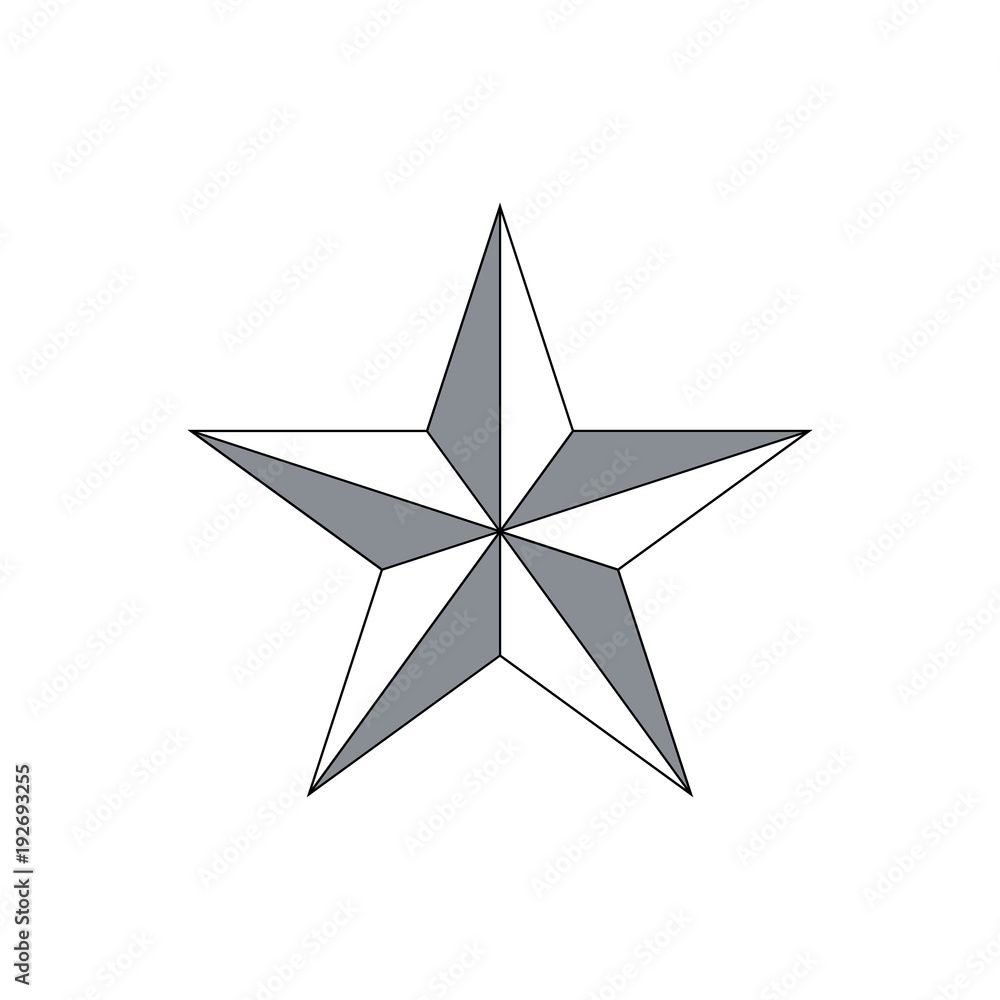 Wall mural vector star icon