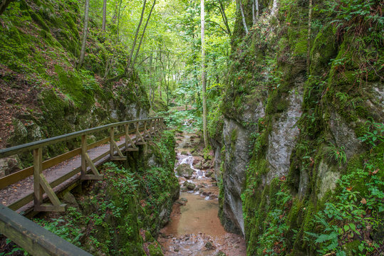 The "Johannesbachklamm" (meaning the gorge and rivulet of Saint John) is a popular destination für hikers at the east side of the Alps in Lower Austria.