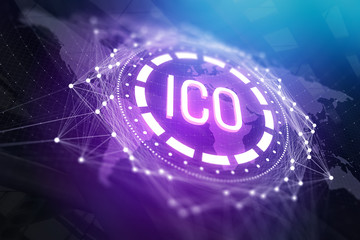 Fototapeta premium Cryptocurrency and global e-commerce background