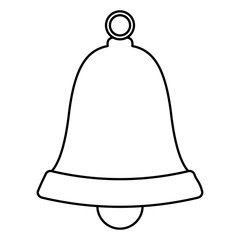 celebration bell isolated icon vector illustration design