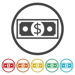 Money design, Money Vector Design Illustration, 6 Colors Included