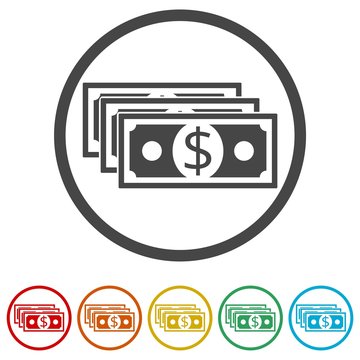 Money design, Money Vector Design Illustration, 6 Colors Included