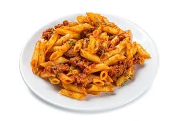 Macarrones con picadillo