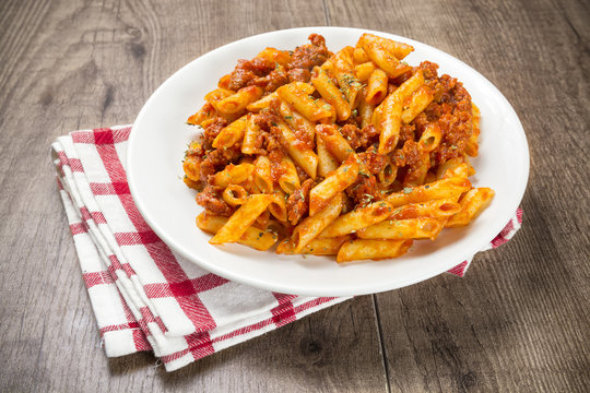 Macarrones con picadillo