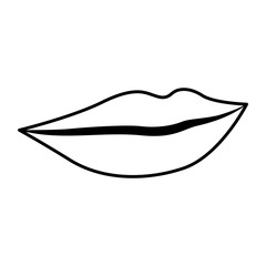 lips female isolated icon vector illustration design
