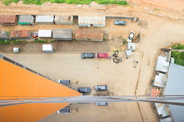 Vertical view from the top of the bulding