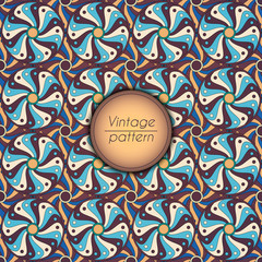 Abstract geometric retro seamless pattern. Vector background.