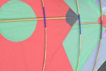 Background texture of colorful Indian Kite