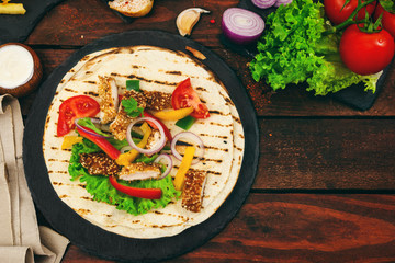 Preparing Mexican Tacos 