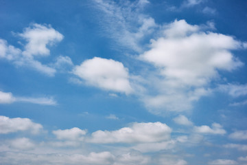 Naklejka na ściany i meble beautiful blue sky with cloud as abstract background