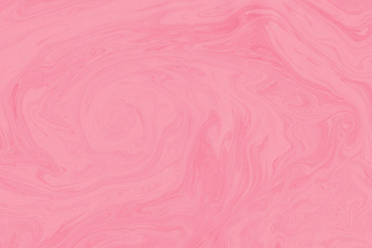 Suminagashi marble texture hand painted with pink ink. Digital paper 912 performed in traditional japanese suminagashi floating ink technique. Eminent liquid abstract background.