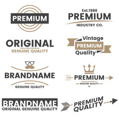 Obraz premium Vintage Retro Vector Logo for banner